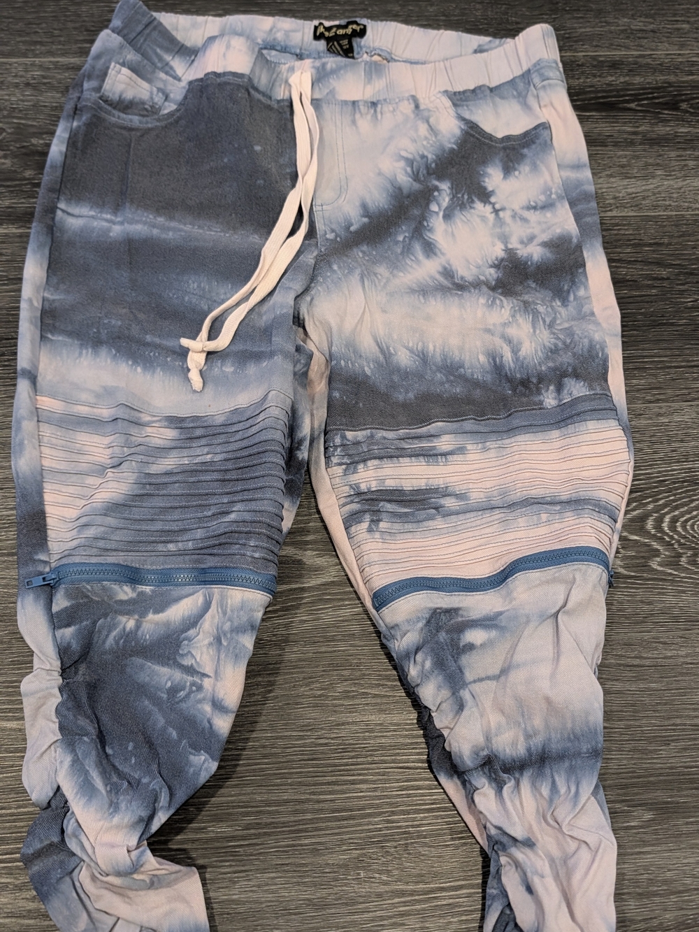 Tie-Dye Blue & Pink Womens'   Jogger Pants